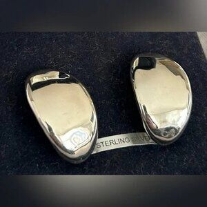 Harrods Sterling Silver Clip On Earrings NWT